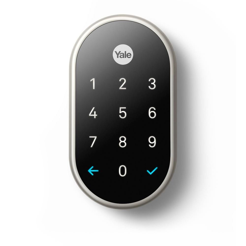 Google Nest x Yale Lock Satin Nickel with Nest Connect | The Home Depot