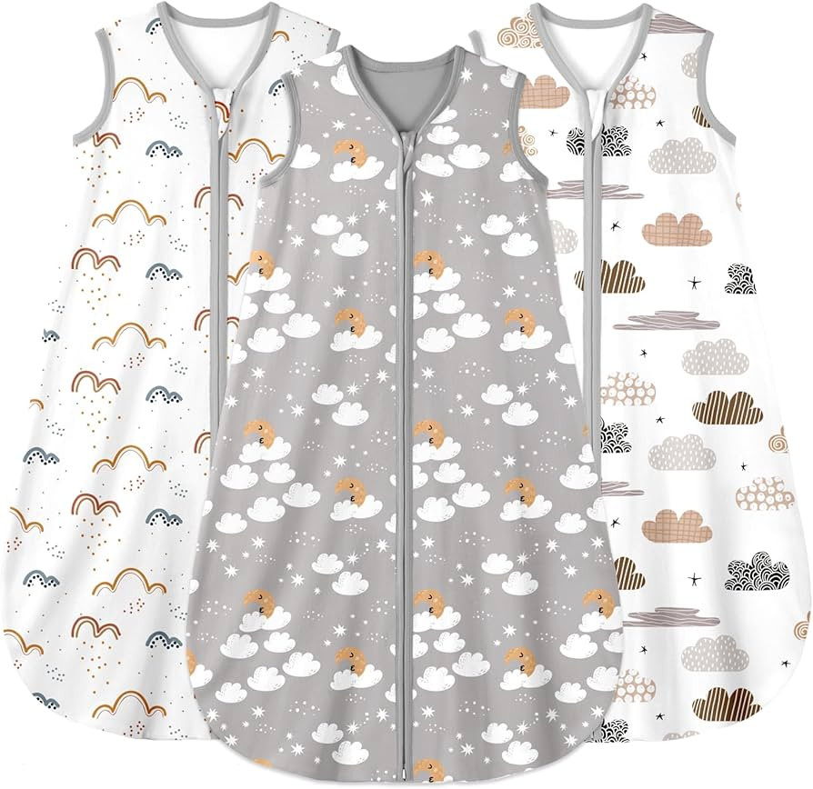 Yoofoss Baby Sleep Sack 6-12 Months Wearable Blanket for Babies 100% Organic Cotton 2-Way Zipper ... | Amazon (US)