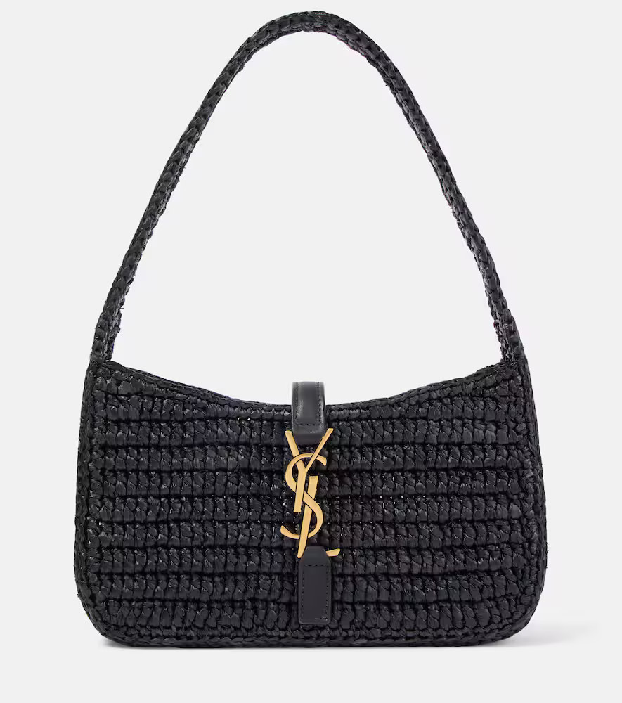 Saint Laurent Le 5 Ã  7 Mini raffia shoulder bag | Mytheresa (INTL)