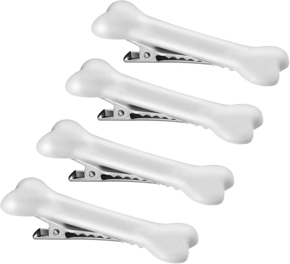 Lurrose 4pcs Dog Bone Hairpins Halloween Christmas Decorative Hair Clips Glowing Cosplay Costume ... | Amazon (US)