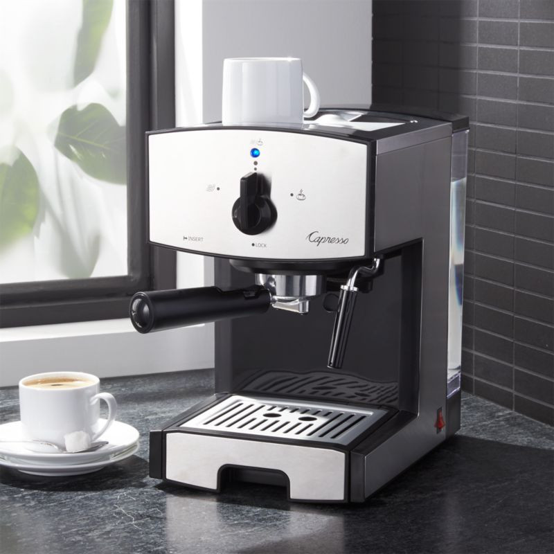 Capresso EC50 Pump Espresso Machine | Crate and Barrel | Crate & Barrel