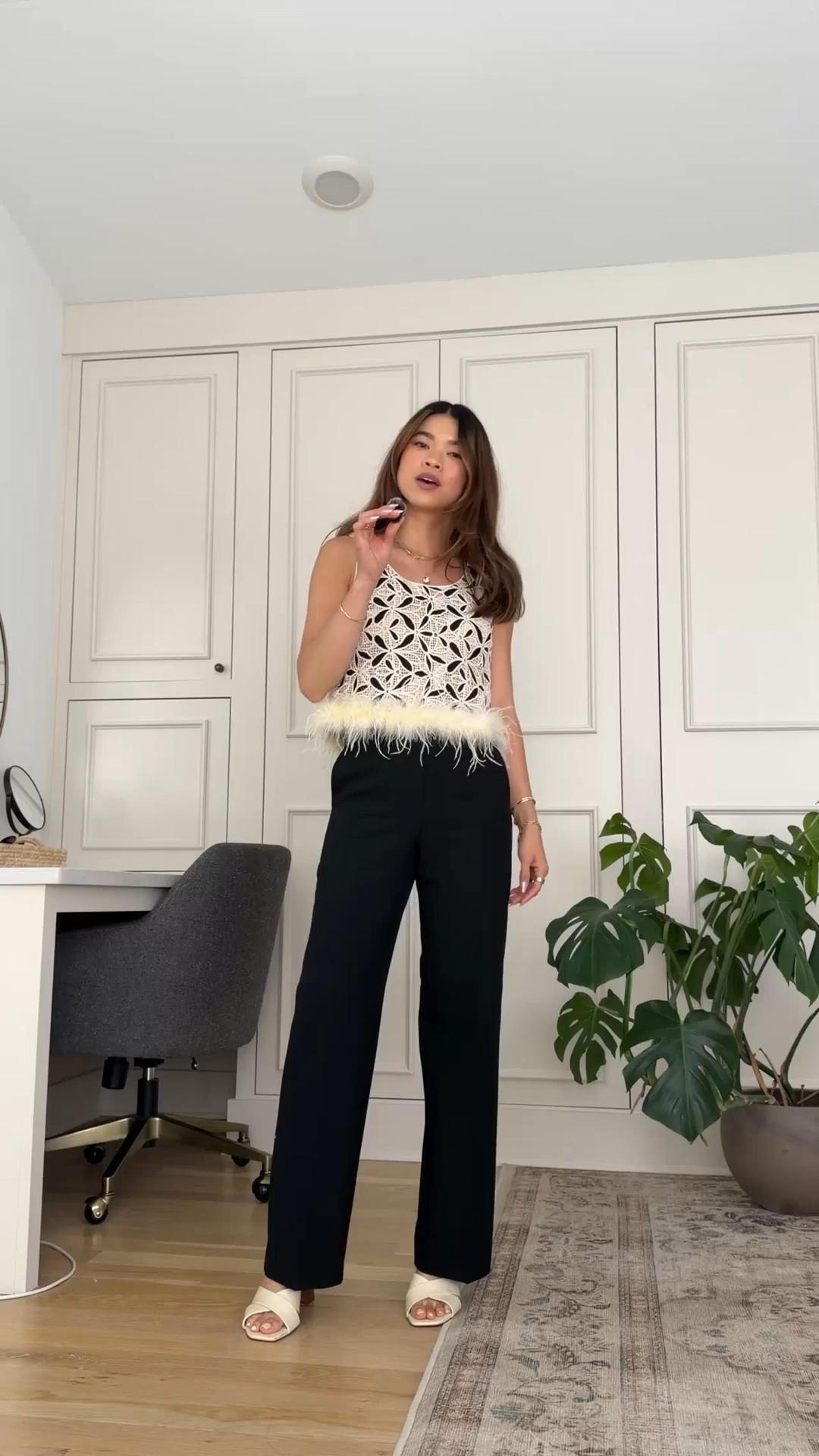 Sizing info:
•Black pants size 00 in black 
•Feather top size XS

petite fashion, get dressed with me, outfit inspiration, ootd, nashville outfit, Nashville influencer, petite style, vacation style, casual outfits, mom style, petite pants, spring outfits, spring outfit info, spring pants, spring outfit idea, spring top, spring bag, spring tank, spring shoes, summer pants, petite pants, cropped pants, aritzia pants, 
@Aritzia 
 

#LTKPetite #LTKootd #LTKSeasonal