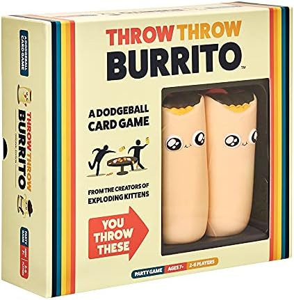 Throw Throw Burrito by Exploding Kittens - A Dodgeball Card Game - Family-Friendly Party Games - Car | Amazon (US)