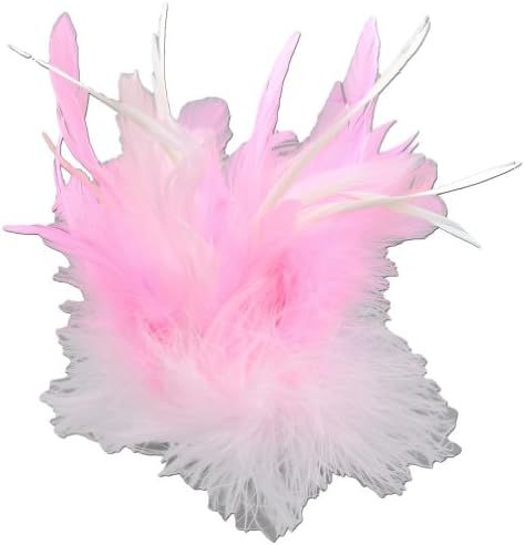 Touch of Nature Fancy Feather Clip, 10-Inch, Light Pink Mix | Amazon (US)