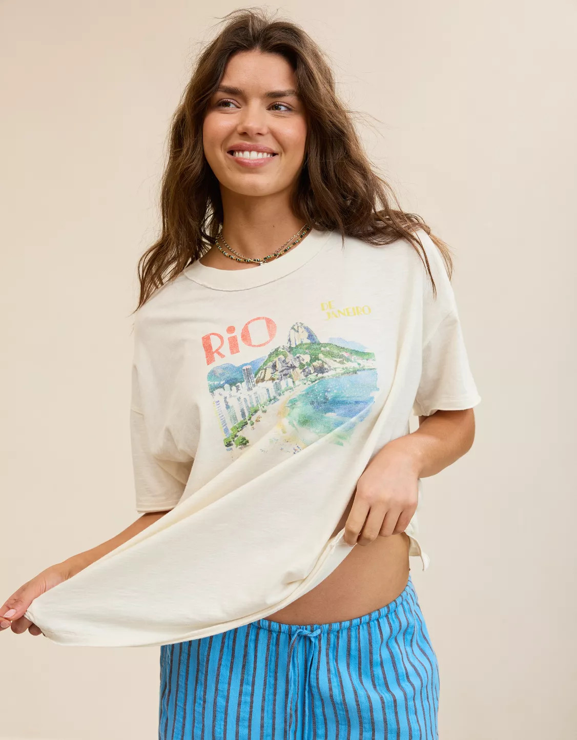 Aerie Oversized Crew Boyfriend T-Shirt | Aerie