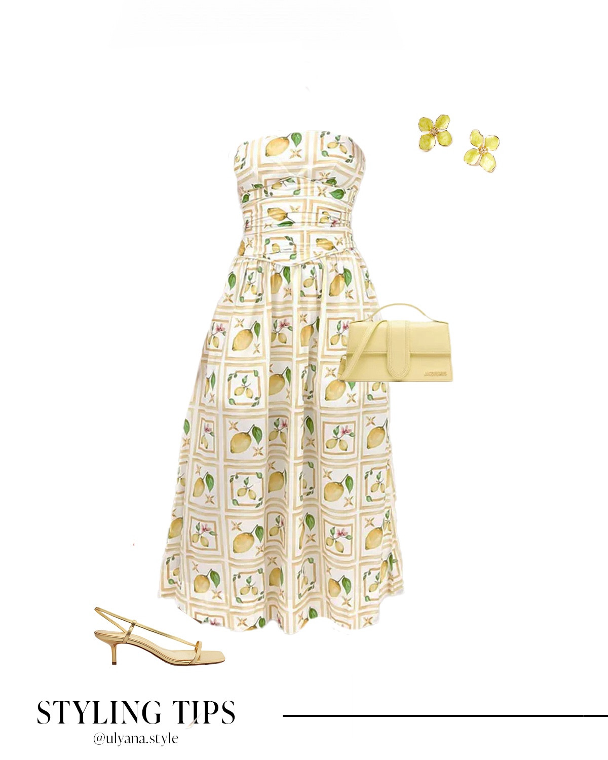 Summer outfit inspo:
Look 1: Pair a lemon midi dress with metallic sandals, and hoop earrings for a dressy European summer outfit. 
 Look 2: Pair a yellow tube top with white linen pants, sandals, and a crossbody bag.
Look 3: Pair a tie front mini dress with white heeled sandals and a  handbag.
.
.
.
.
.
.
Summer outfits | summer dress | summer tops | summer sandals | casual tops | cute tops | linen pants outfit | summer pants outfit | sandals for Europe | comfy sandals | date night outfit | date night dress | dinner dress | dresses vacation | summer dress midi | white dress midi | dressy outfits | Europe outfits | Italy outfits | heeled sandals | gold sandals | summer bags | 

#LTKxNSale #LTKBacktoSchool
#LTKSeason #LTKU #LTKSaleAlert #LTKParties #LTKTravel #LTKShoeCrush #LTKItBag

#LTKFindsUnder50 #LTKFindsUnder100 #LTKStyleTip