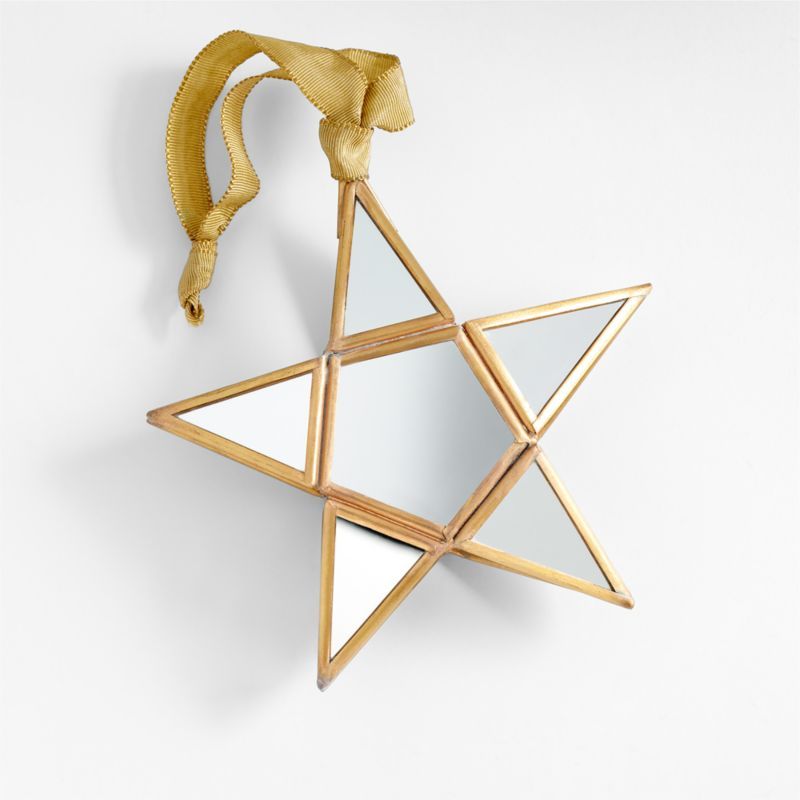 Mirrored Glass Star Christmas Tree Ornament + Reviews | Crate & Barrel | Crate & Barrel