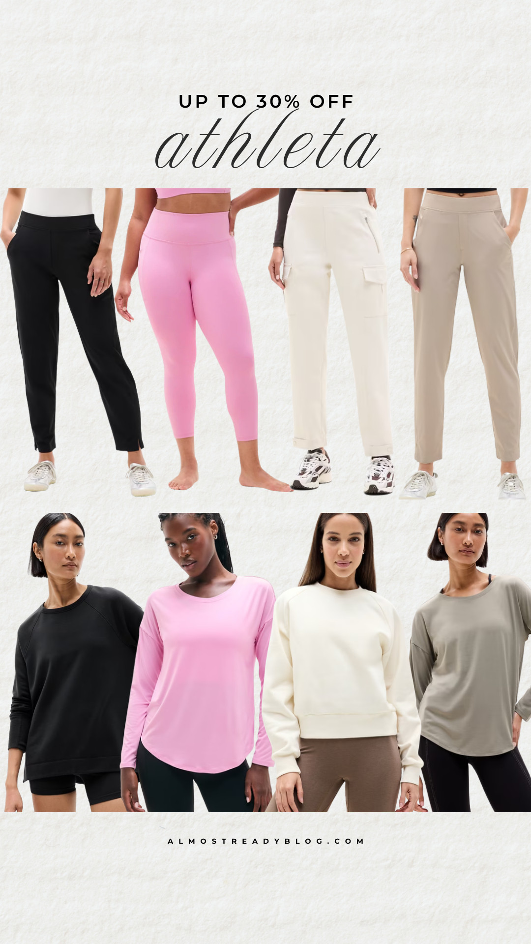 Athleta up to 30% off, activewear sale, athletaic tops, athletic style, joggers, gym outfit, gym gear, amanda west, almost ready blog 

 

#LTKActive #LTKSaleAlert