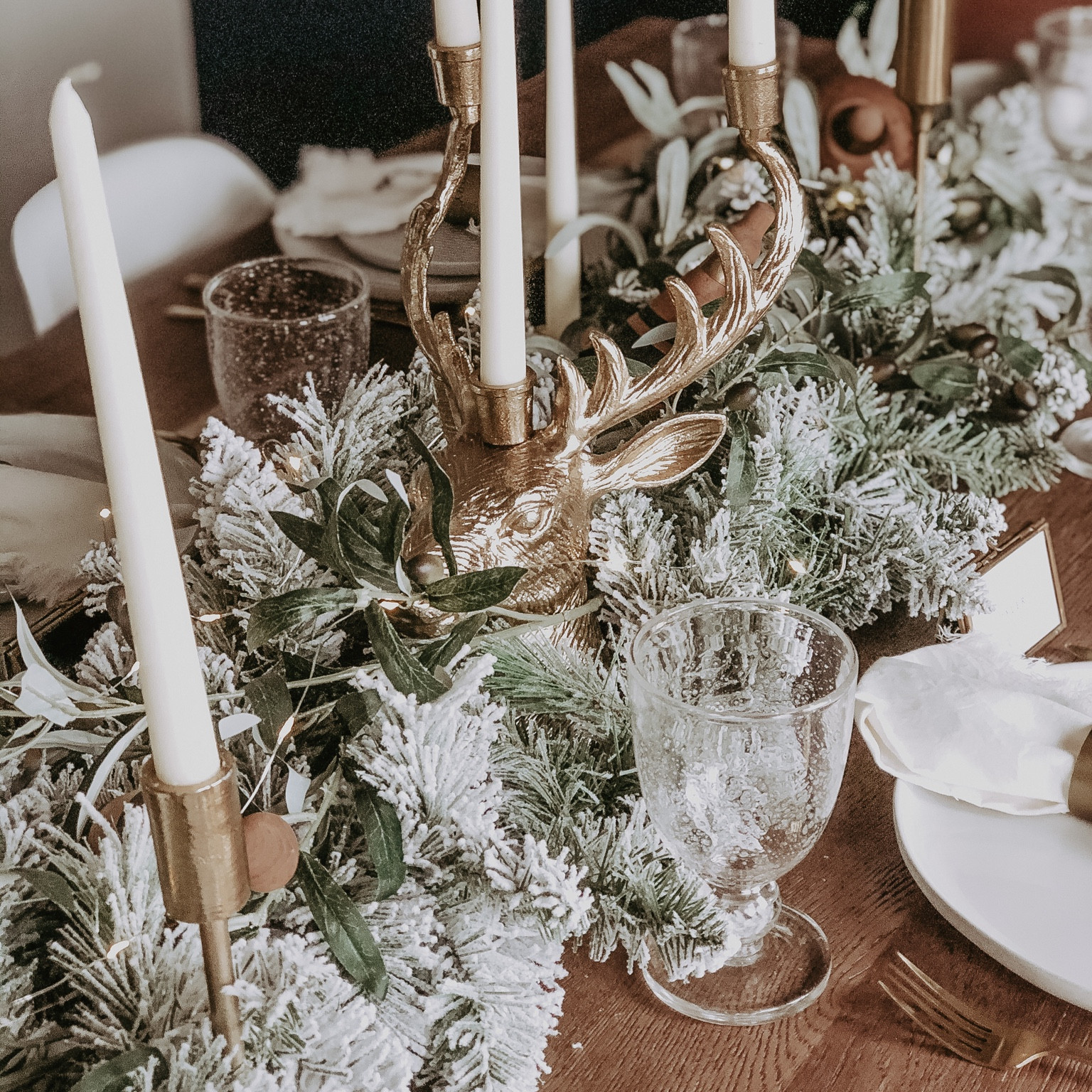 Holiday garland and deer head candelabra target 

#LTKHoliday #LTKhome #LTKSeasonal