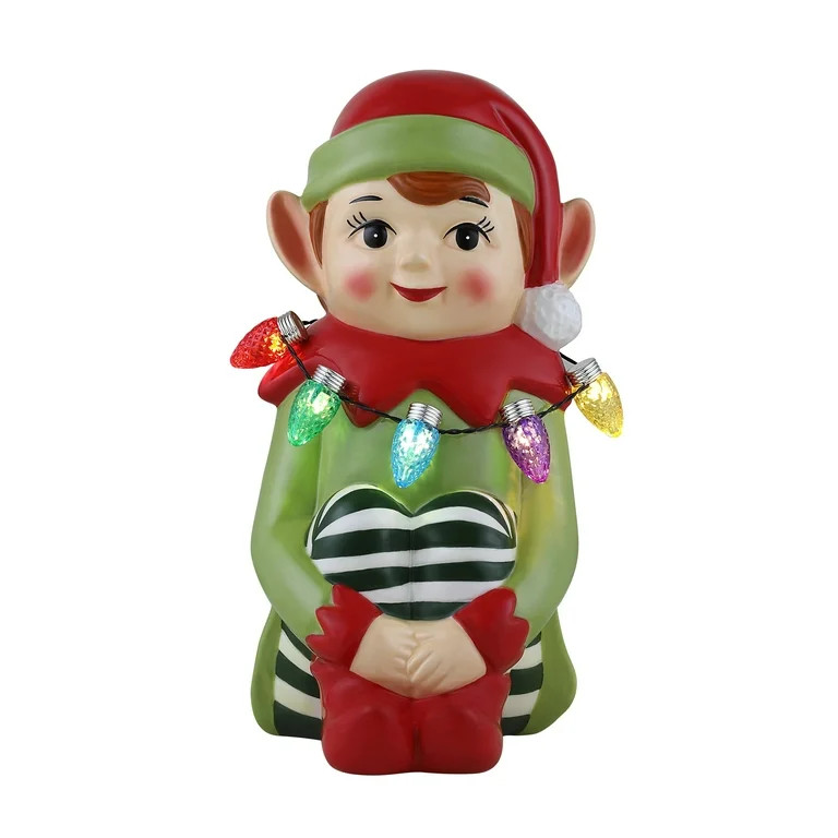 Mr. Christmas Nostalgic Ceramic Figure, Green, 1 Count - Walmart.com | Walmart (US)