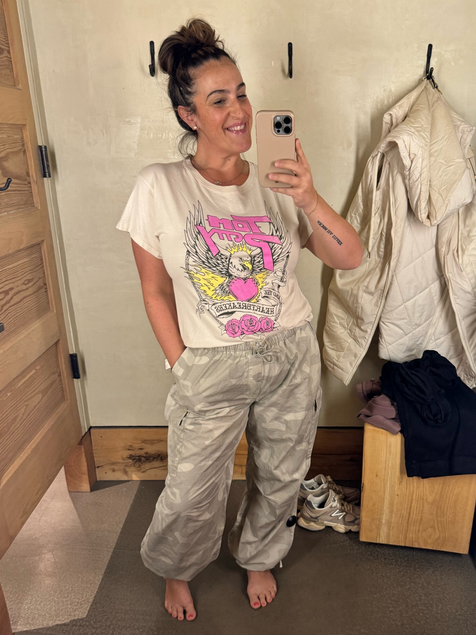 Anthropologie try on!
Absolutely love these pants! Lightweight and comfortable! The tee is so fun and vibrant. Wearing size large in both.

#LTKmidsize #LTKstyletip #LTKSpringSale