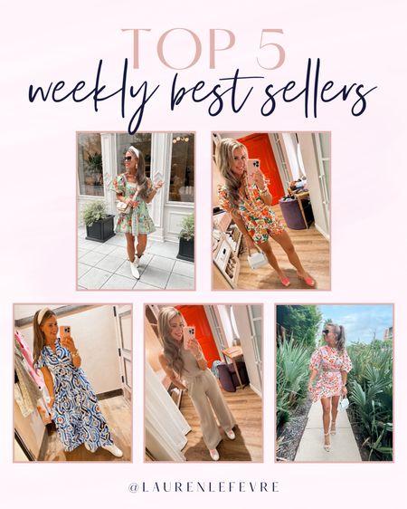 Last weeks top 5 best sellers // summer dresses / maxi dress / Spanx / airessentials jumpsuit 

#LTKStyleTip #LTKFindsUnder50 #LTKFindsUnder100