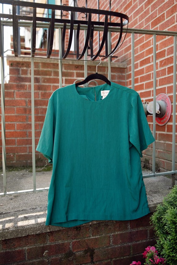 Vintage Green Blouse | Etsy | Etsy (US)
