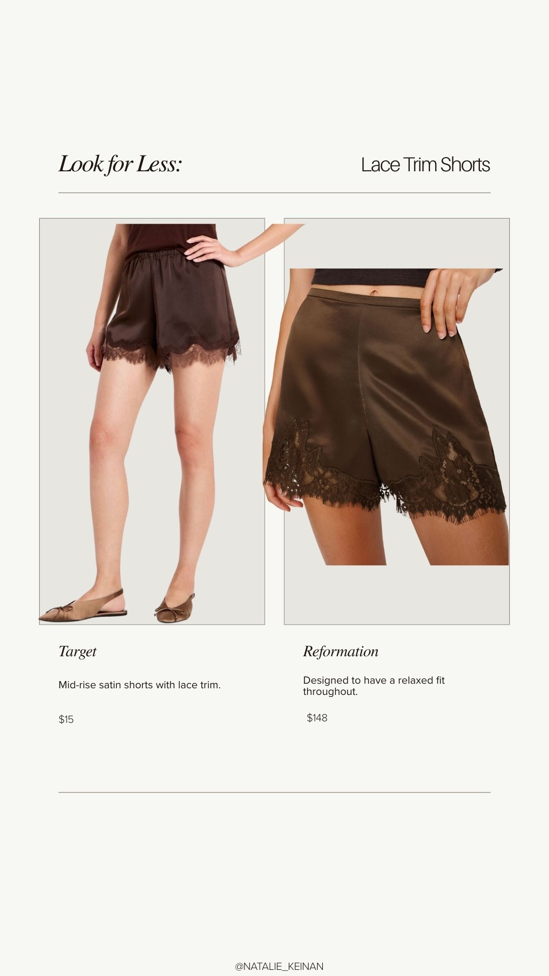 Target lace shorts!! Look for less



#LTKootd #LTKgrwm #LTKSaleAlert