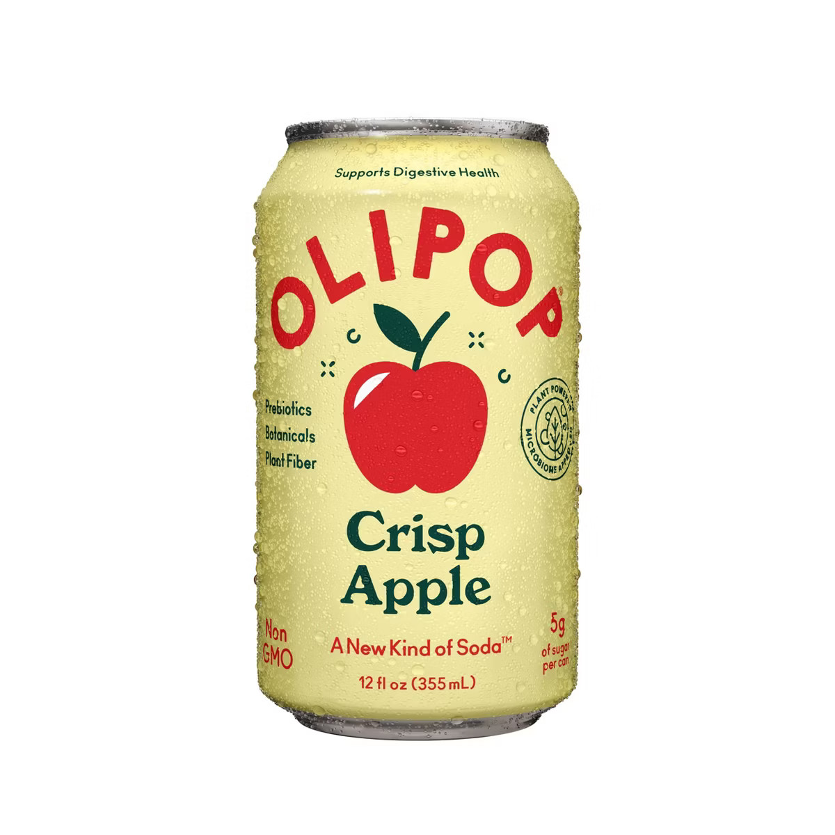 OLIPOP Crisp Apple Prebiotic Soda - 12 fl oz Can | Target