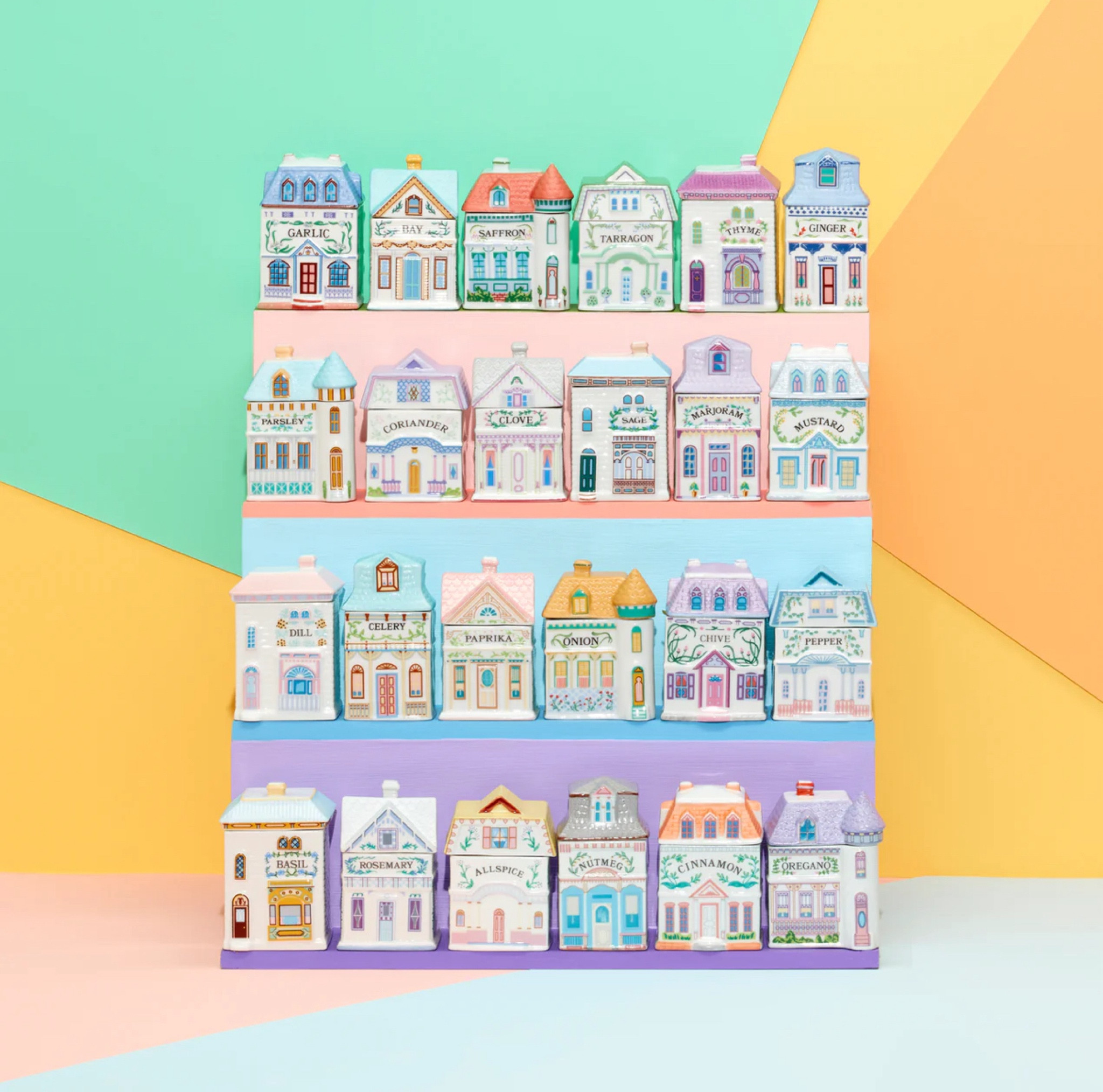 It's about Thyme! (And Paprika, Cinnamon, Saffron, and more!) Discontinued yet adored for decades, The Lenox Spice Village is back in this adorable Second Edition of the coveted collection. As lovely and whimsically nostalgic as the 1989 originals, each spice jar in this full set of 24 is a unique and picturesque miniature Victorian home. Crafted in Lenox fine ivory porcelain and painstakingly hand-painted with delicate designs inspired by an individual spice, each jar is as functional as it is fun. Display them, use them, love them! The Lenox Spice Village brings spice and everything nice to your home and kitchen. 

#LTKFallSale #LTKOver40 #LTKHome