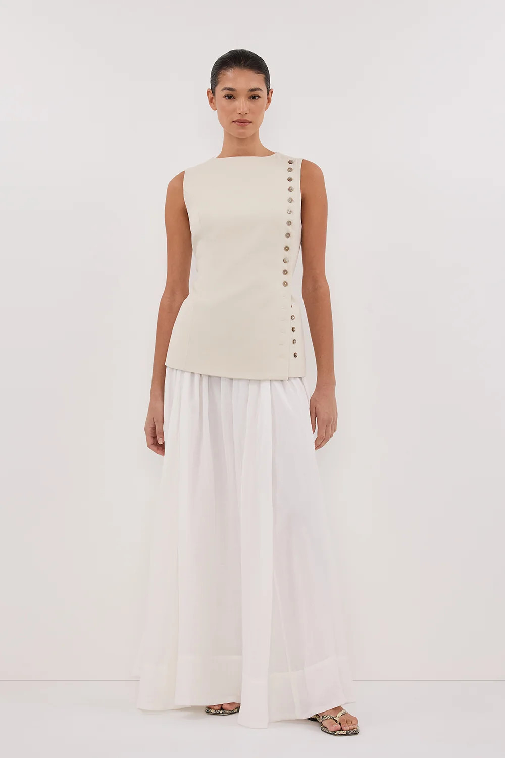 REN PLASTER SIDE BUTTON VEST | DISSH
