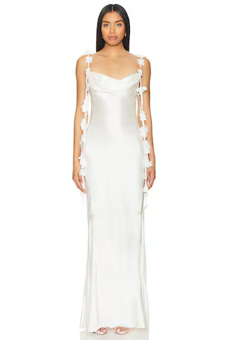NBD Inaya Gown in Cream from Revolve.com | Revolve Clothing (Global)