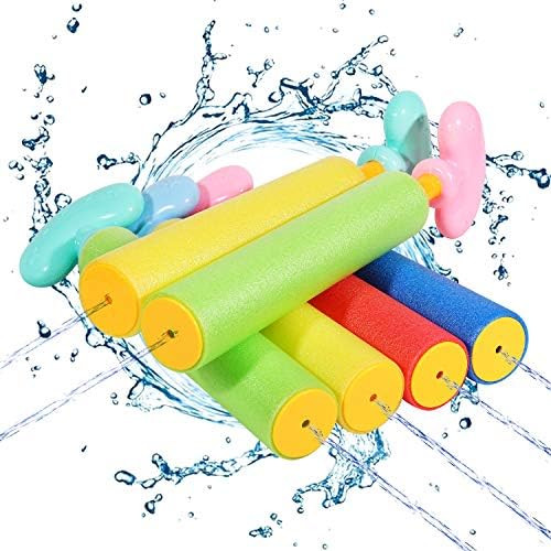 Auney Water Toy for Kids, 6-Pack Water Blaster Set Water Guns Outdoor Swimming Beach Party Pool T... | Amazon (US)