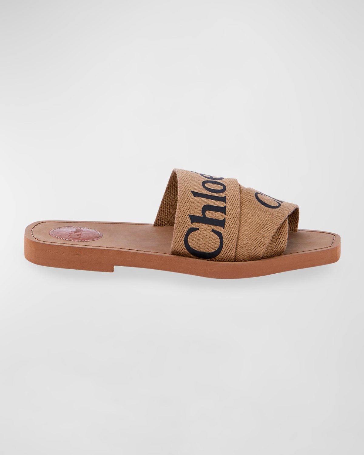 WOODY FLAT SANDAL LOGO RIBBO | Neiman Marcus
