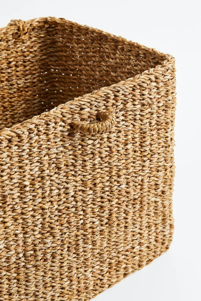 Storage Basket with Lid - Beige - Home All | H&M US | H&M (US + CA)