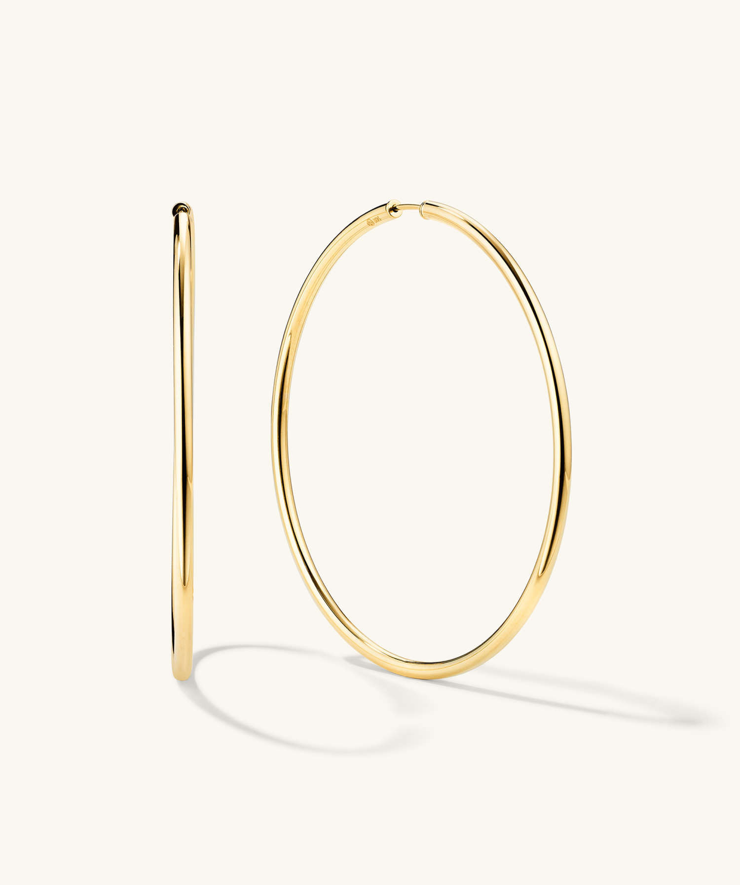 Oversized Thin Hoops | Mejuri Fine Crew