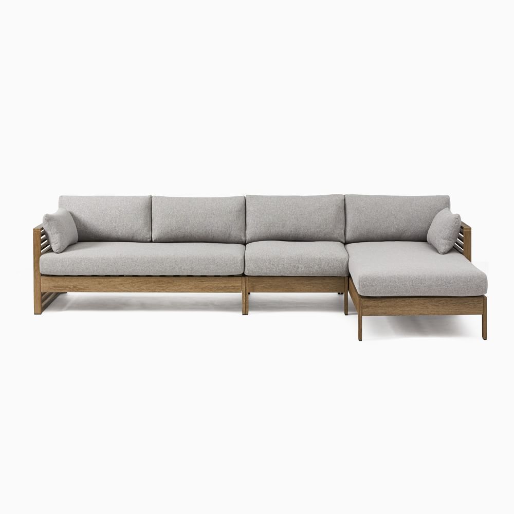 Build Your Own - Santa Fe Slatted Outdoor Sectional | West Elm (US)