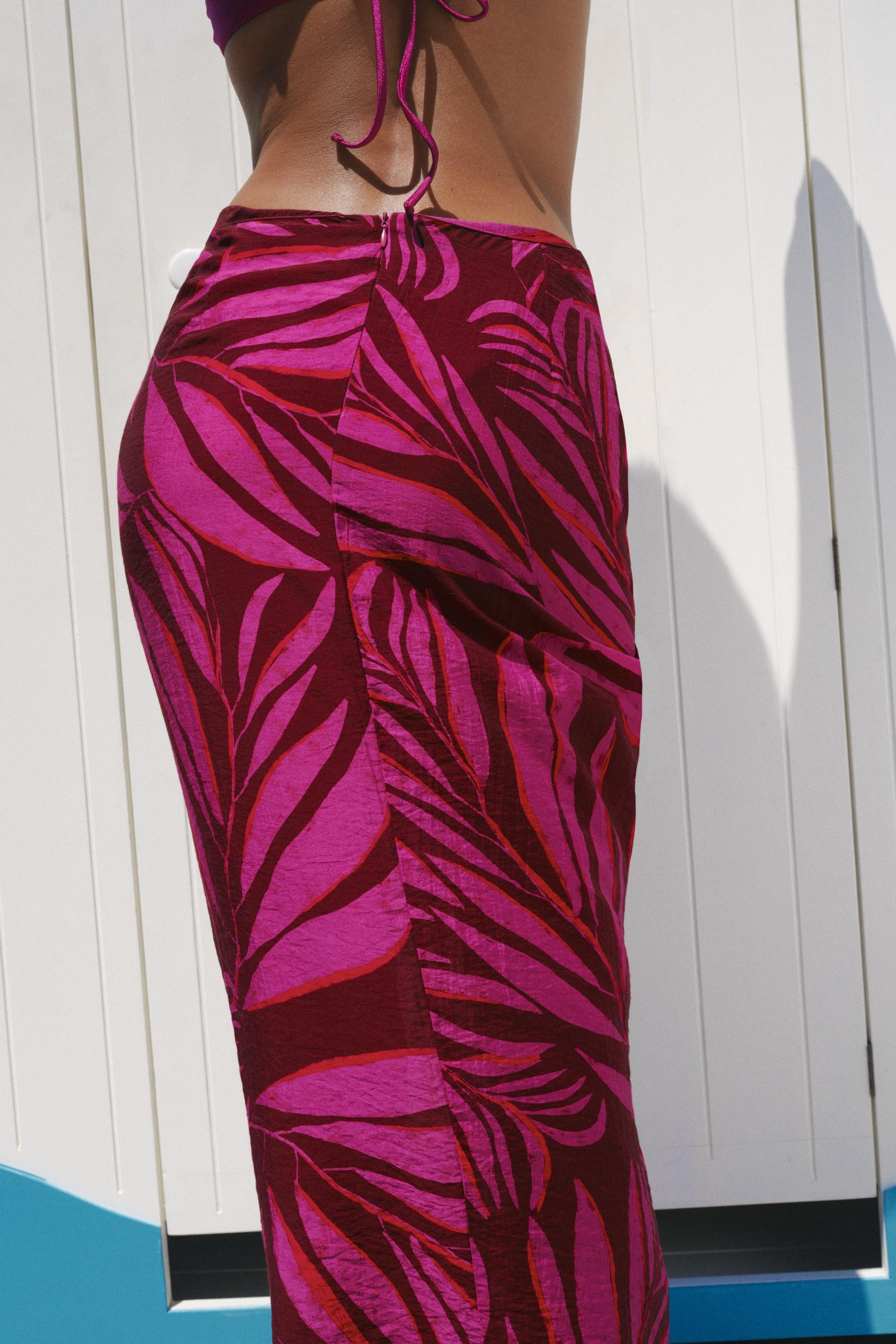 PALM TREE PRINT PAREO | Zara US