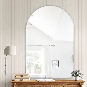 NeuType 36"x24" Arched Wall Mirror, Small Full Length Mirror Hanging or Leaning Against Wall, Dre... | Amazon (US)