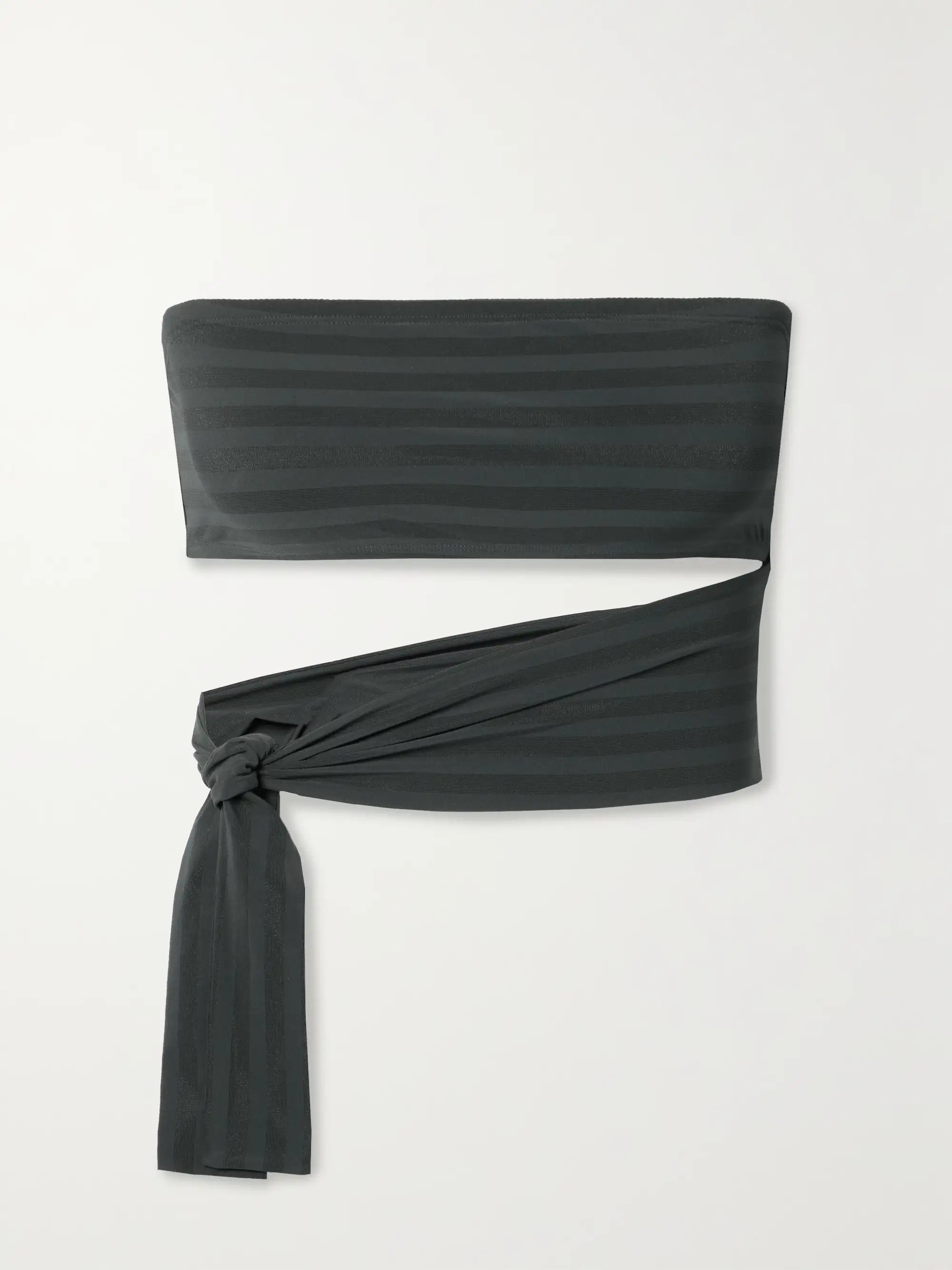 Backgammon Diamond striped bandeau bikini top | NET-A-PORTER APAC