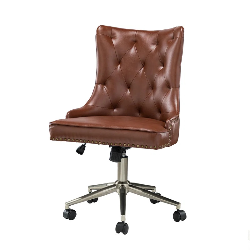 Luken Swivel Task Chair With Nailhead Trim | Wayfair North America