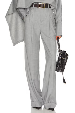 Helsa The Paperbag Trouser in Grey | FWRD 