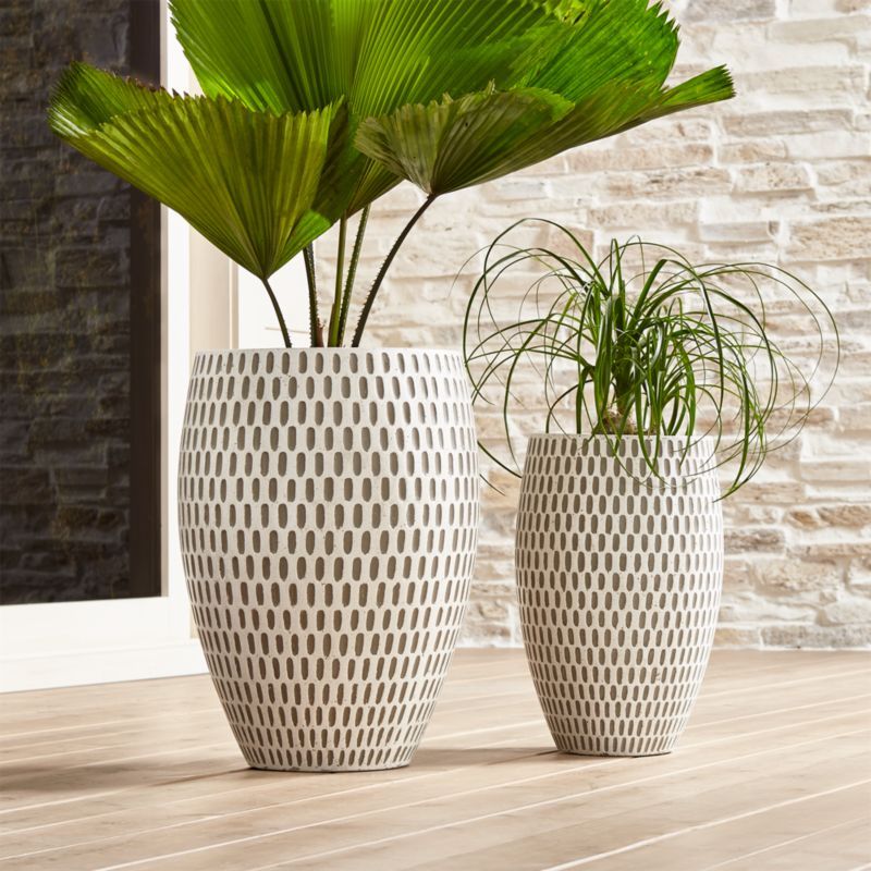 Howell Cement Planters | Crate & Barrel