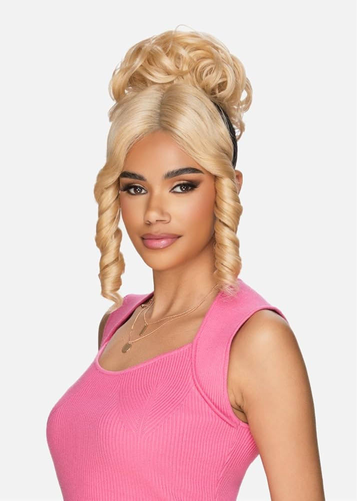 Vivica A. Fox Hair Collection LBPP-CORAL, Bang & Bun, Quick and Easy Lace, Ponytail Bun and Lace ... | Amazon (US)