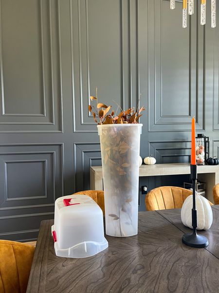 The best way to store vase filler and seasonal decor to keep their shape for use season after season is in this upright containers! #homeorganization #homestorage #organization #falldecor #seasonaldecor 

#LTKhome #LTKstyletip #LTKSeasonal