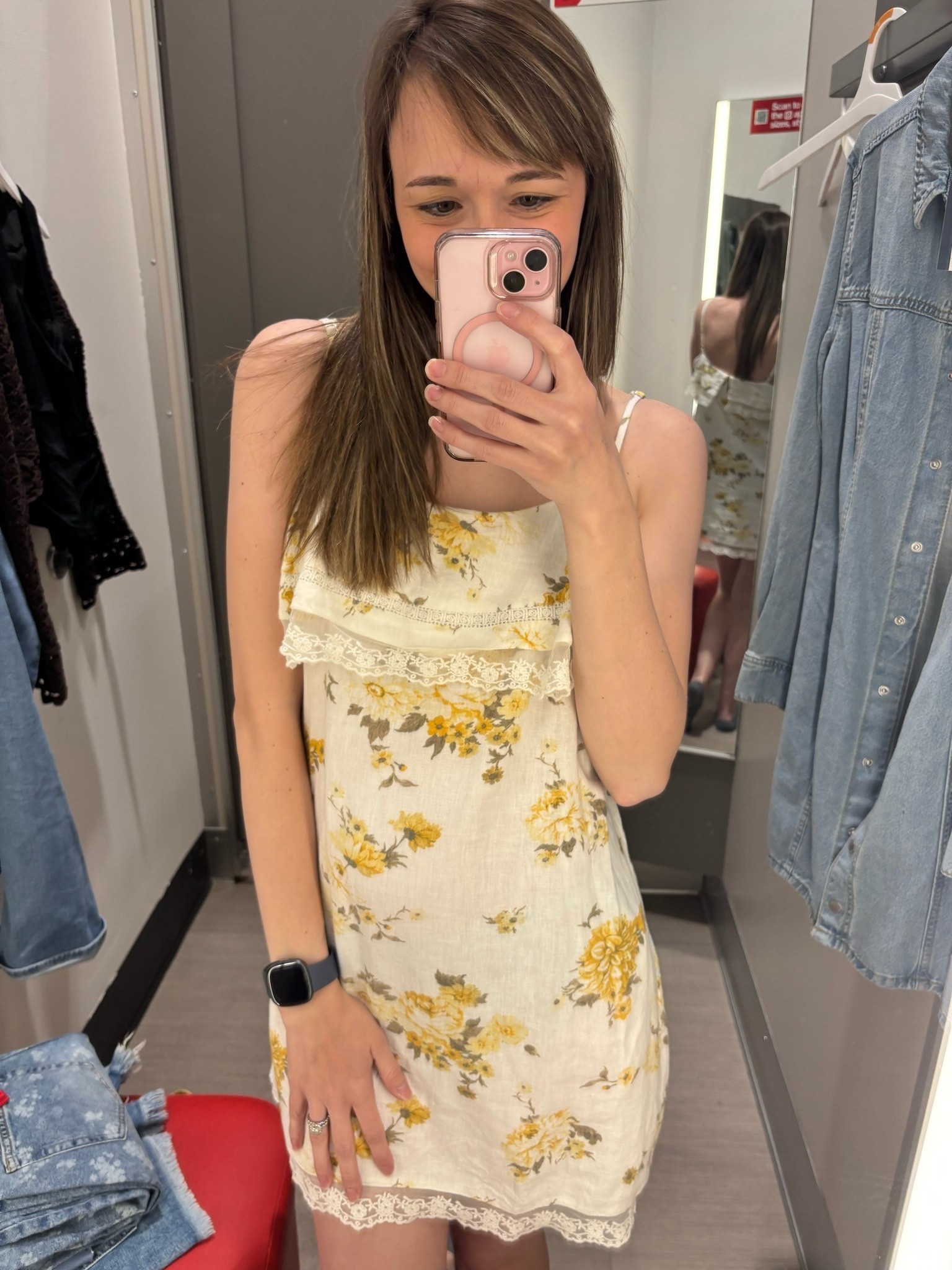 Yellow florals for the summer! This dress is so cute