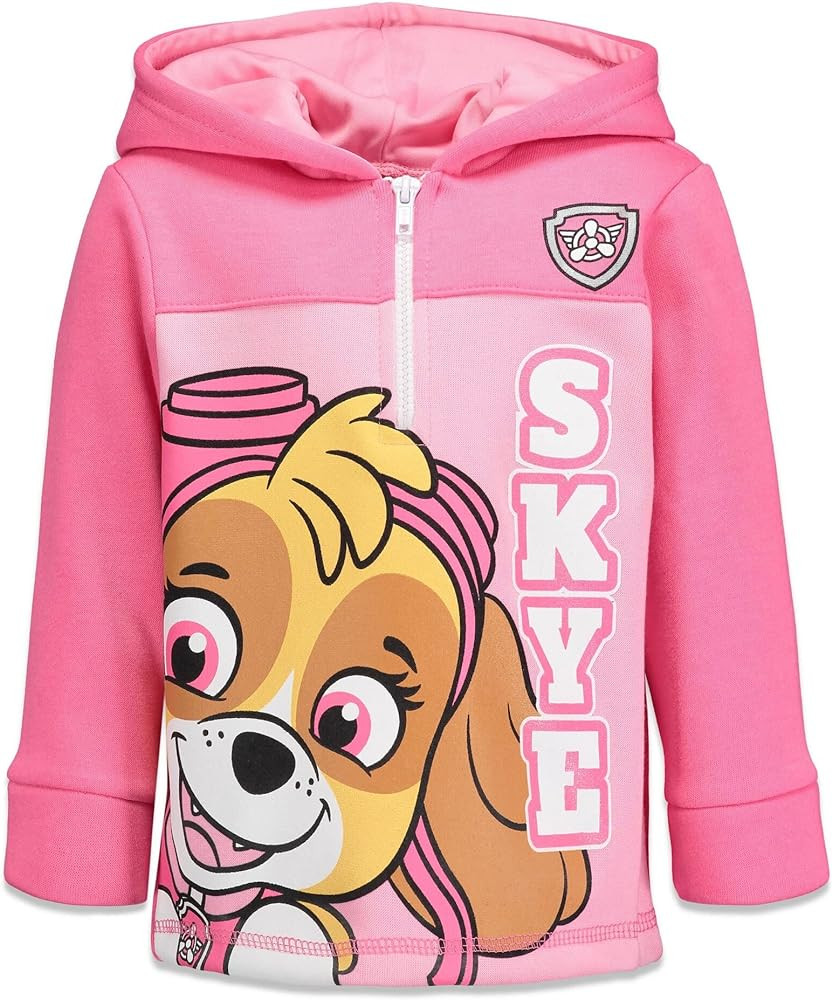Paw Patrol Skye Everest Girls Fleece Half Zip Hoodie Toddler to Big Kid | Amazon (US)