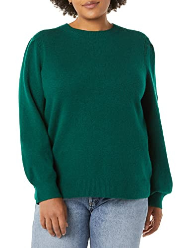 Amazon Essentials Women's Soft Touch Pleated Shoulder Crewneck Sweater | Amazon (US)