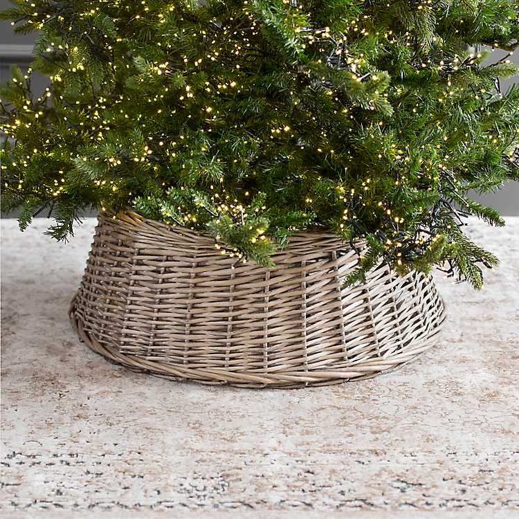 New! Natural Rattan Tree Collar | Kirkland's Home