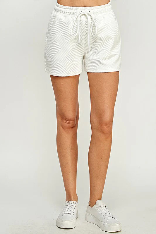 DUNCAN PULL ON SHORT IN WHITE | Indigeaux Denim Bar & Boutique