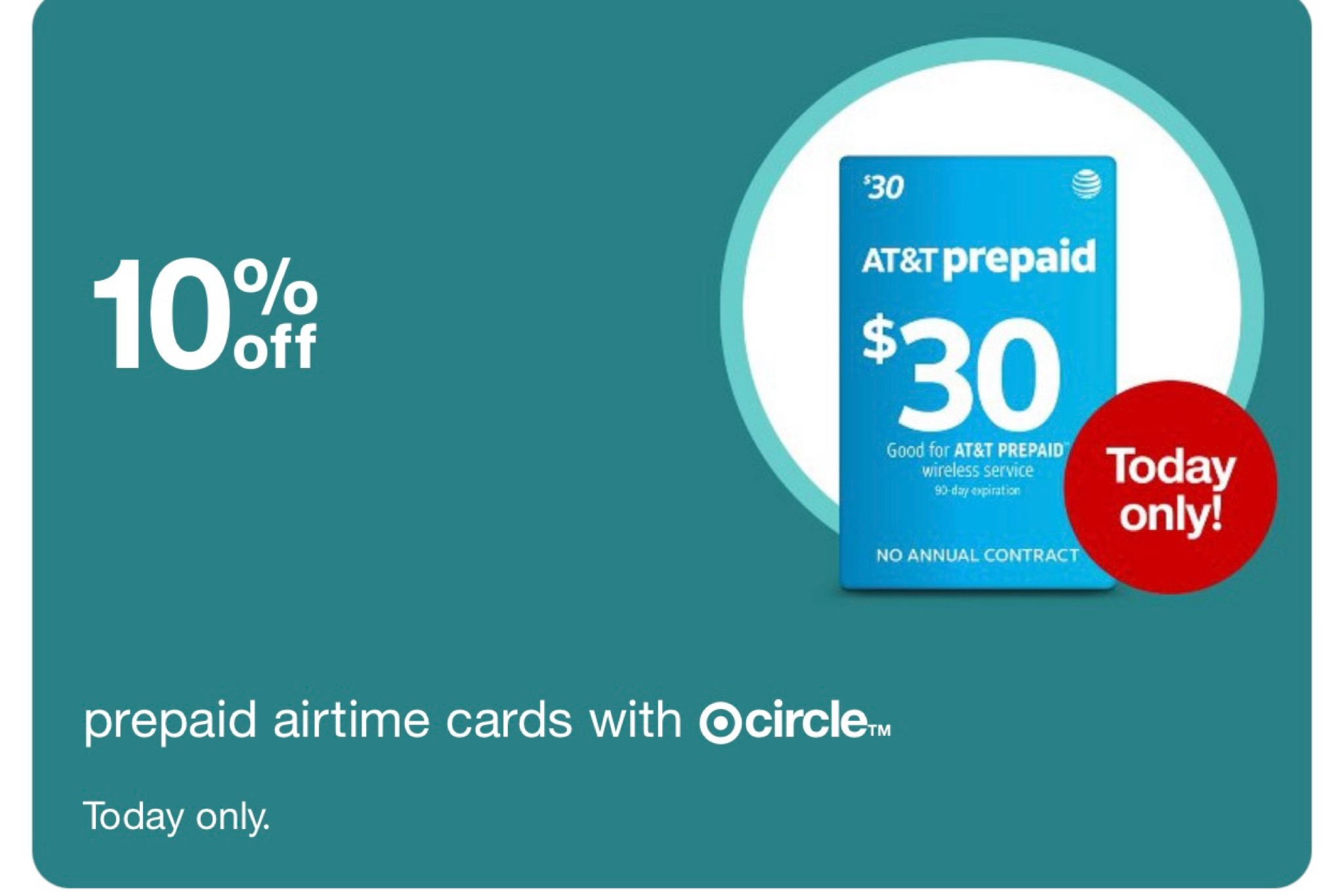 Prepaid Airtime cards, Target Circle Week Daily  Deal! 

#LTKSummerSales #LTKSaleAlert #LTKxNSale
