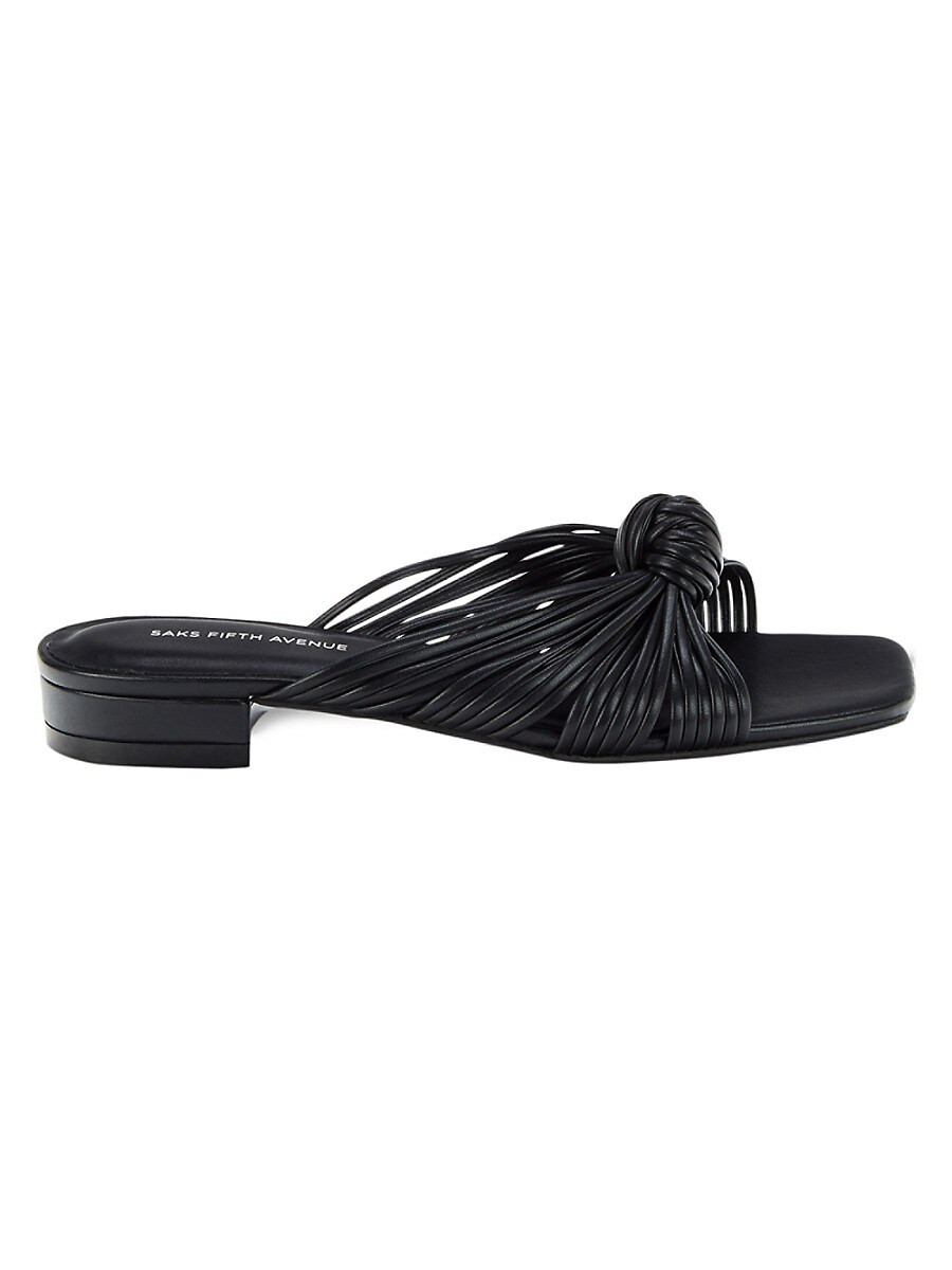 Saks Fifth Avenue Women's Jackie Strappy Knot Sandals - Black - Size 11 | Saks Fifth Avenue OFF 5TH