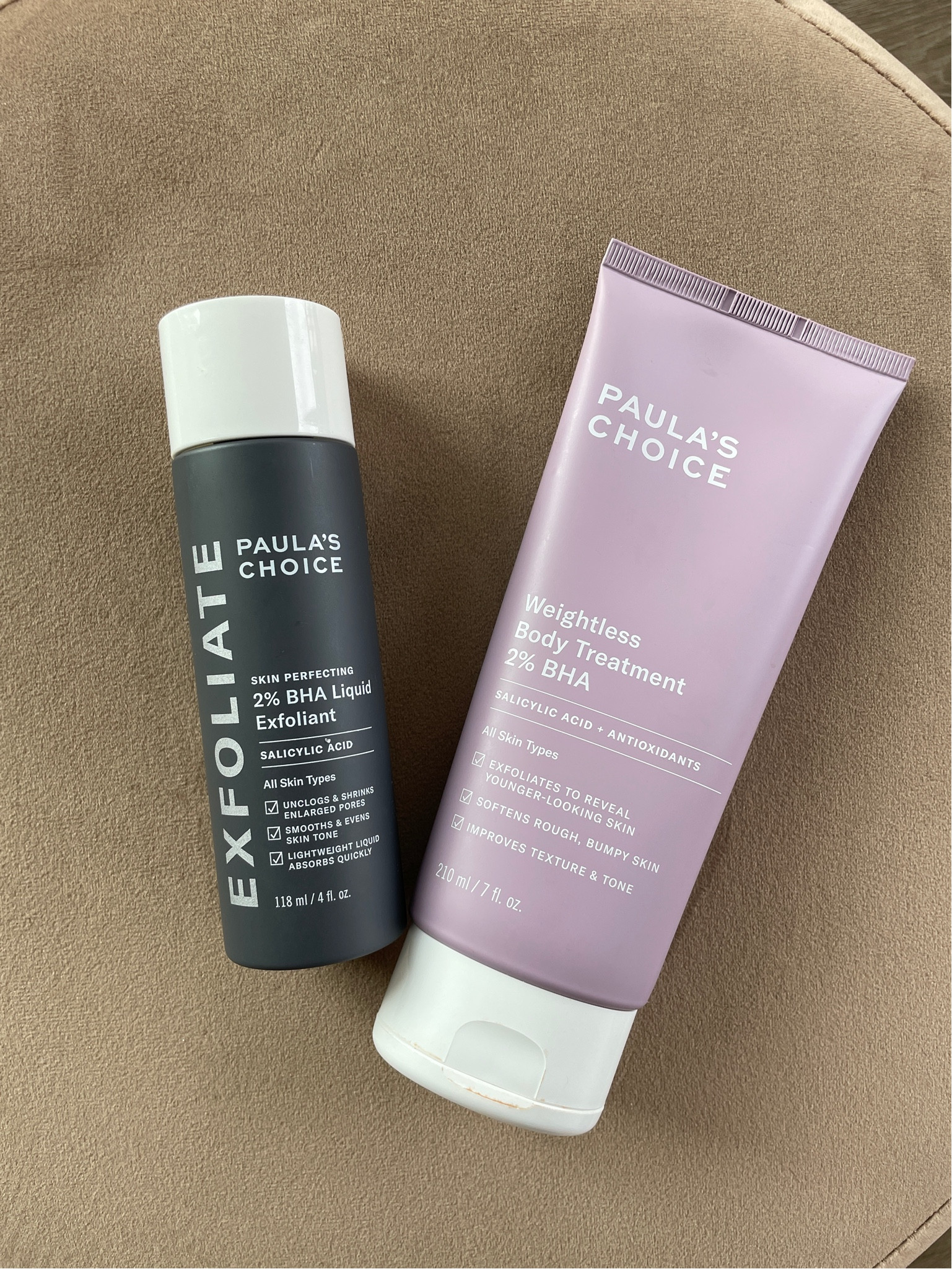 Mild exfoliate from Paula's Choice for skin and body. Both are my favorite products from this line. I absolutely love the body lotion which has helped keep my back clear and smooth of bumps and breakout. I highly recommend this lotion treatment for body especially if you work out a lot.

Fitness, skincare, body treatments 



#LTKbeauty #LTKfindsunder50