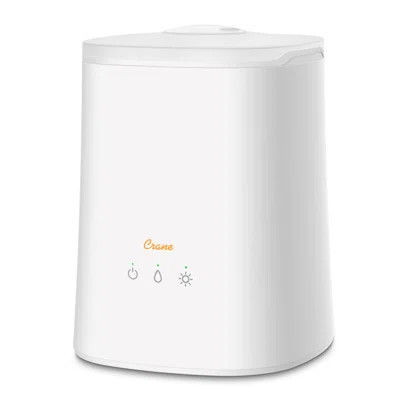 1.2 Gal. Cool Mist Ultrasonic Tabletop Humidifier 500 Sq. Ft., With Night Light, For Bedroom | Wayfair Professional
