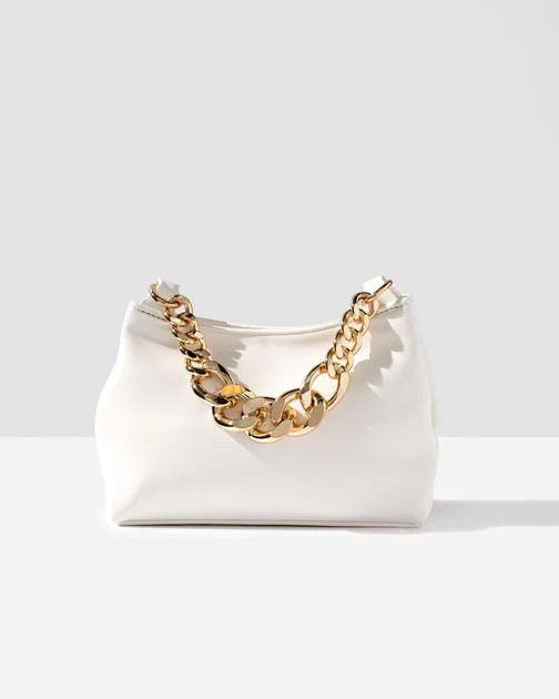 Yume Faux Leather Crossbody Bag - White | VICI
