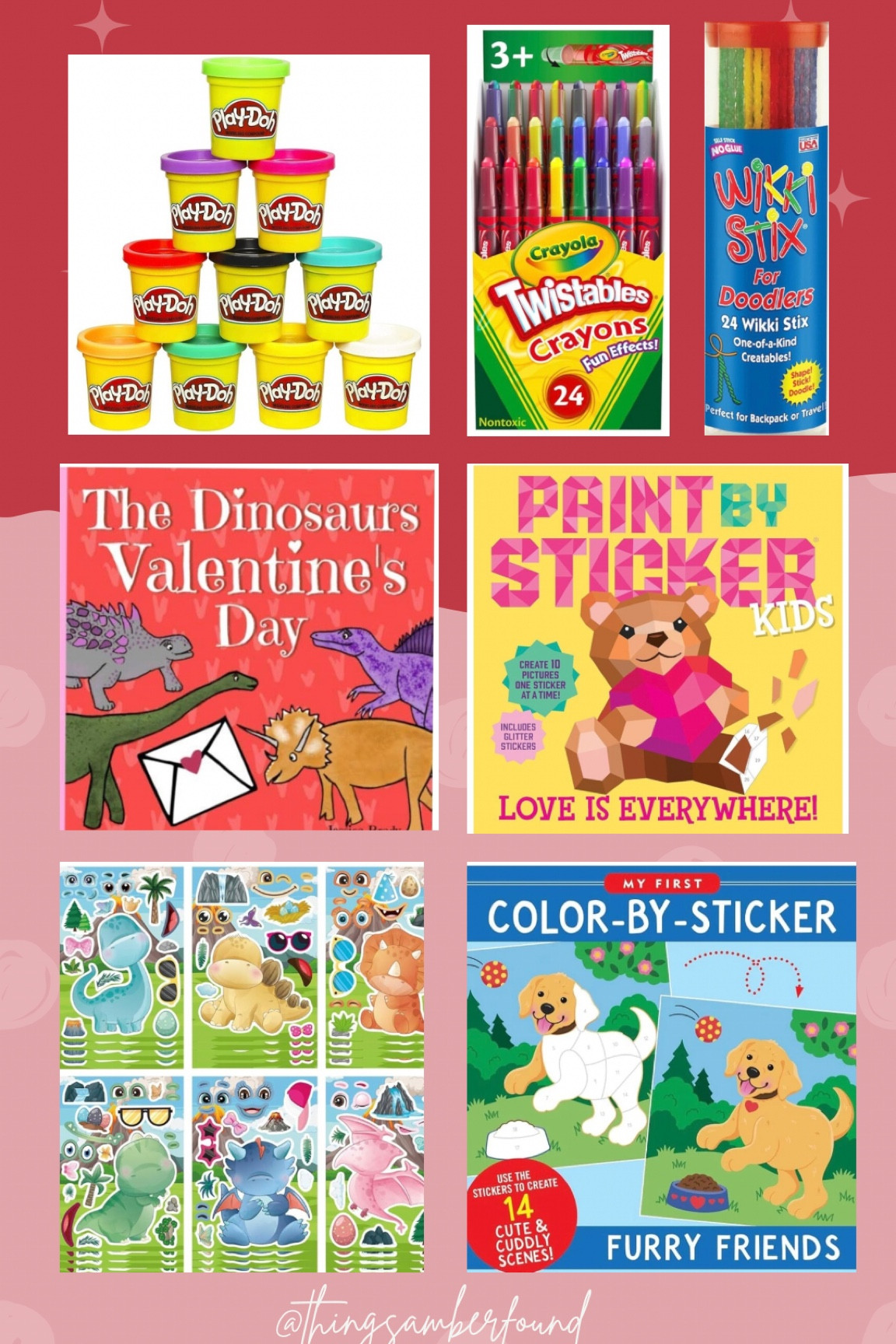 Valentine gift ideas for your toddler or elementary age kiddo! We love the paint by sticker books, and the make a face sticker sheets for quiet time or when we’re out and about and the waiting gets long! 

#LTKSeasonal #LTKKids