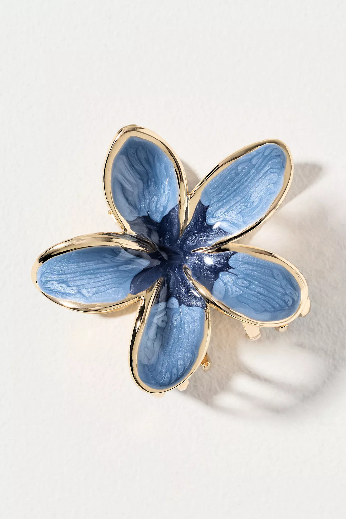 Metal Flower Hair Claw Clip | Anthropologie (US)