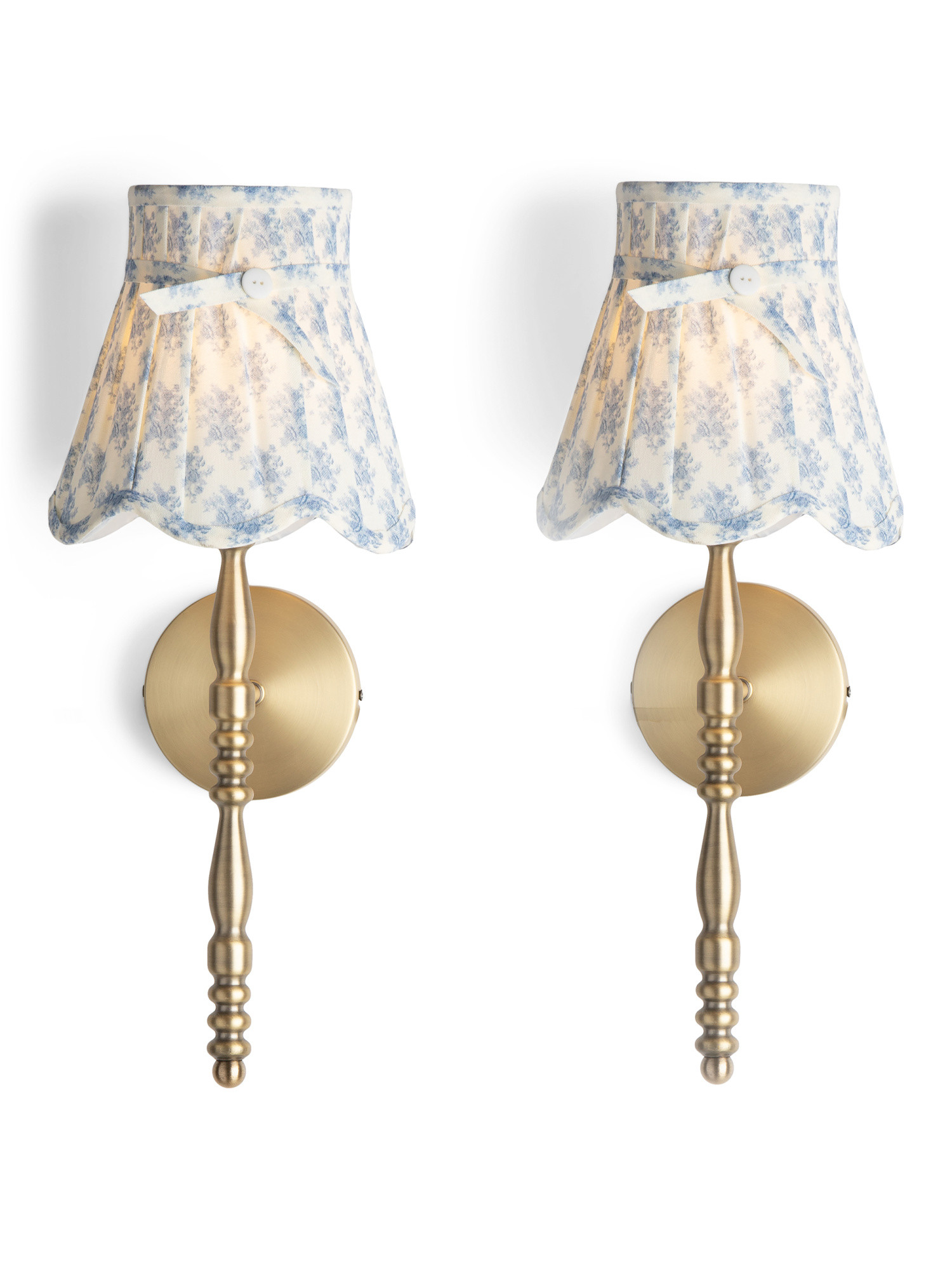 2pk 20in Floral Shade Metal Rechargeable Sconces | TJ Maxx