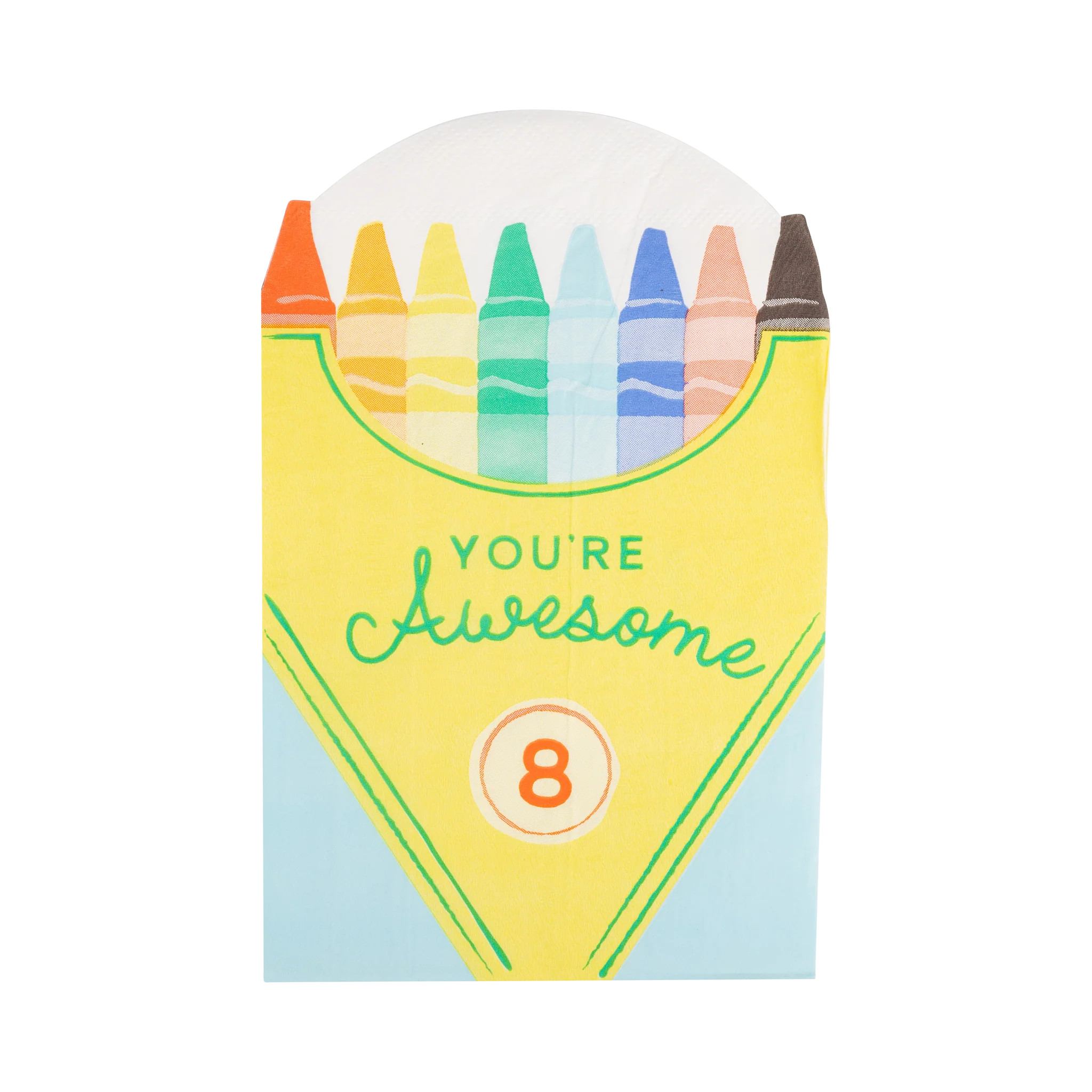Crayon Box Shaped Dinner Napkin | My Mind's Eye