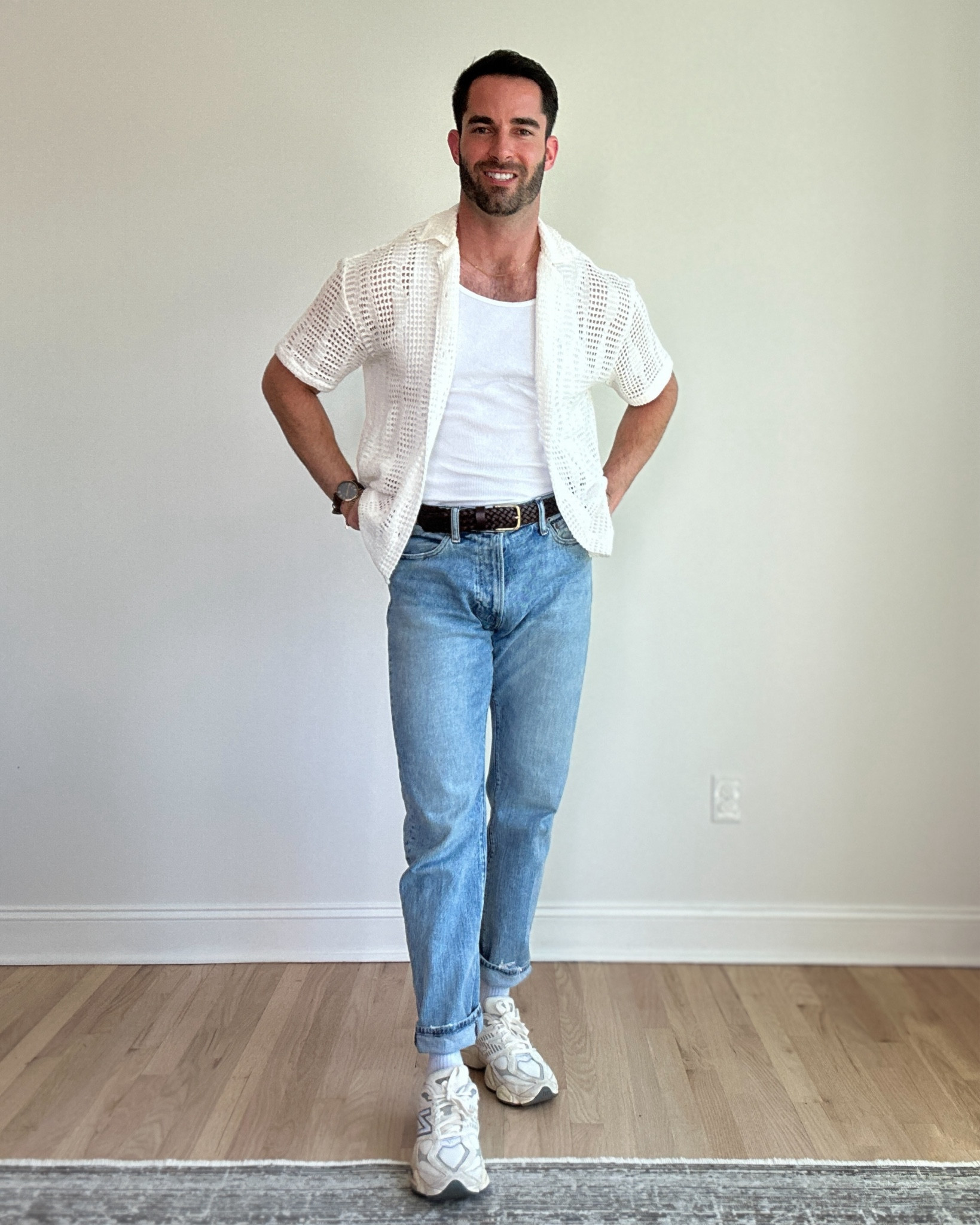 Spring Daddy / Daughter outfit. Really like this layered crochet shirt look. 

#LTKMens #LTKKids #LTKStyleTip